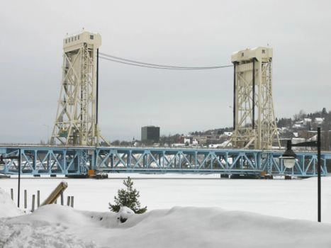 Portage Canal Bridge Houghton - December, 2004